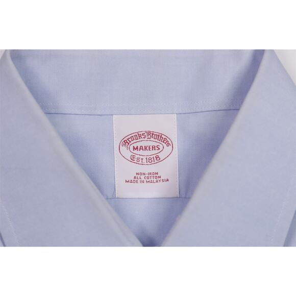 Brooks Brothers Custom Made Light Blue FC Non-Iron Dress Shirt (39) 15.5-32 - Picture 6 of 6